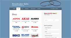 Desktop Screenshot of breadmakerbelts.info